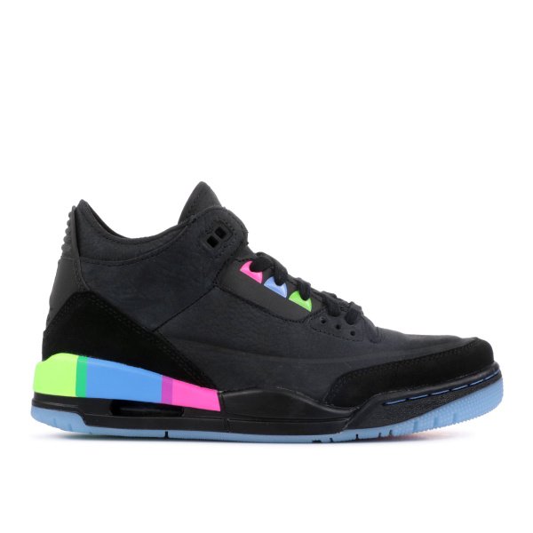 Nike Air Jordan 3 Negras y Multicolor