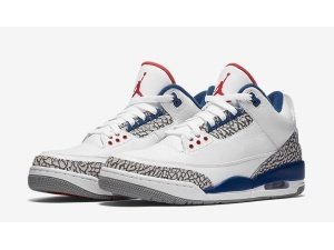 Nike Air Jordan 3 Blancas y Azules