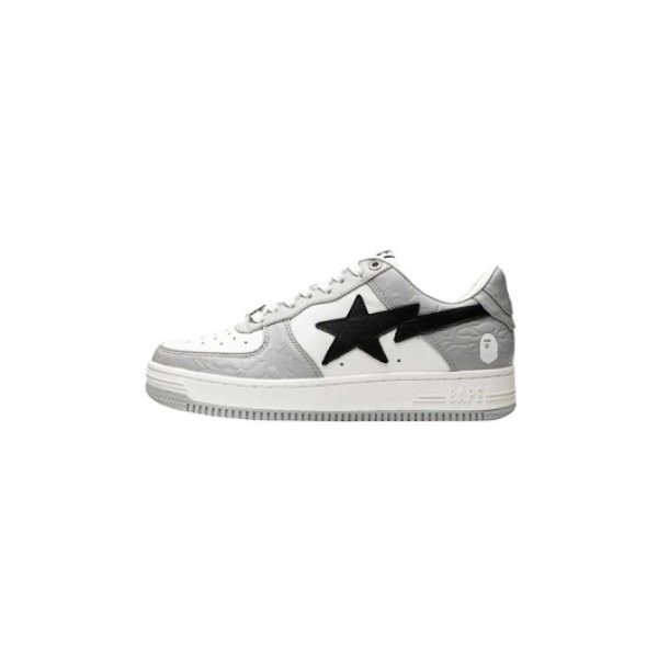 Bape STA Low White Grey