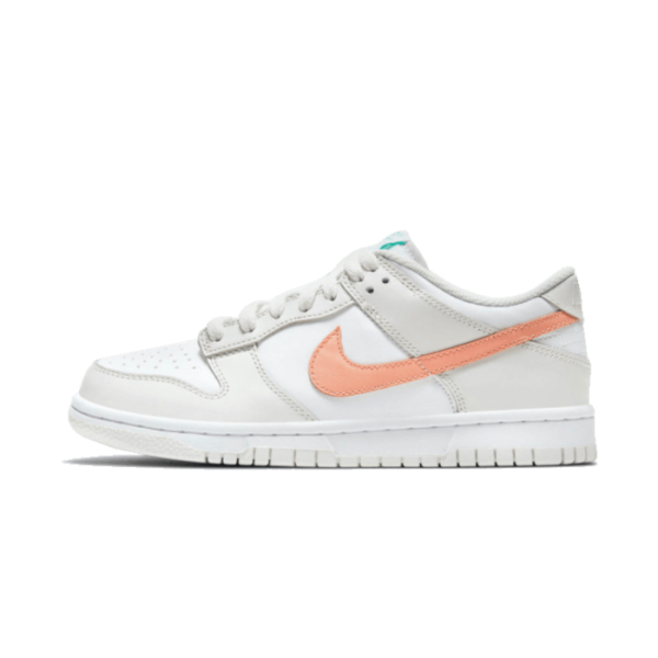 Nike Dunk Low White Bone Peach Aqua