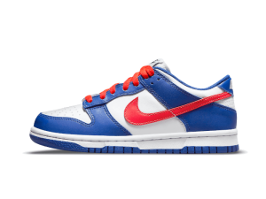 Nike Dunk Low White Royal Red