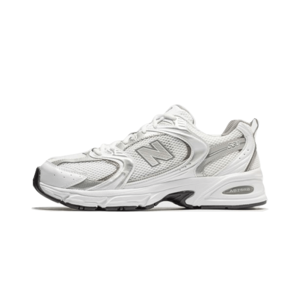 New Balance 530 White Silver Metallic