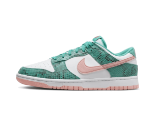 Nike Dunk Low Snakeskin Washed Teal Bleached Coral