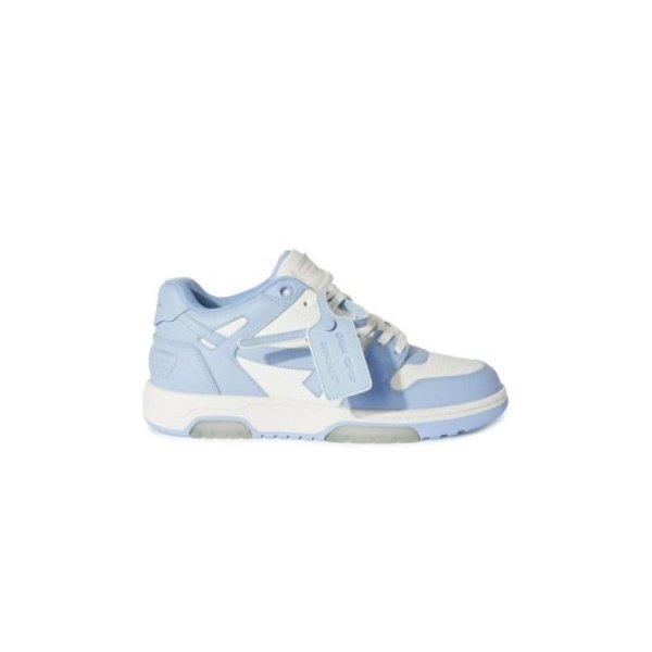 Off-White Out Of Office – Calf Leather White Light Blue