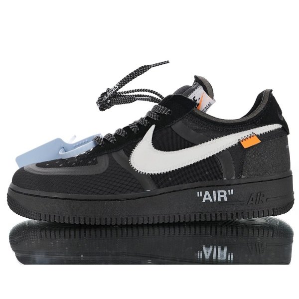 Nike Air Force X Off White Black 2.0 Negras